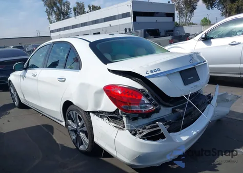2017 Mercedes-Benz C 300 Luxury/Sport from USA, damaged, VIN 55SWF4JB9HU190991